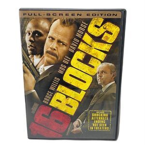 16 Blocks Full Screen Edition DVD with Case Rated PG-13 Bruce Willis